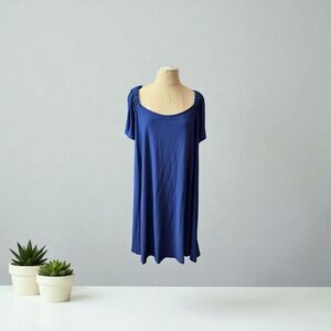 Robbie Bee Deep Blue Maxi Dress / SZ: 3X